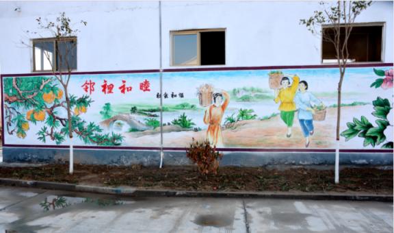 确山乡镇文化墙 乡风文明焕发新活力